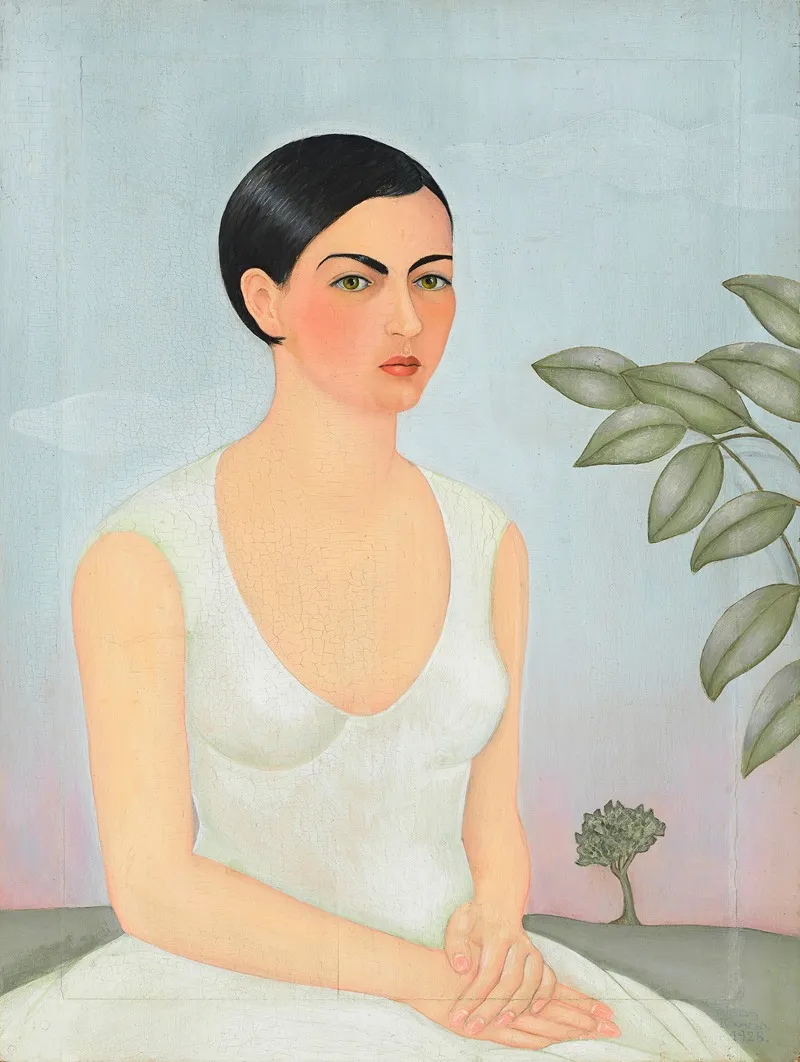 Portrait Of Cristina My Sister Wall Art by Frida Kahlo - High-Resolution Digital Print