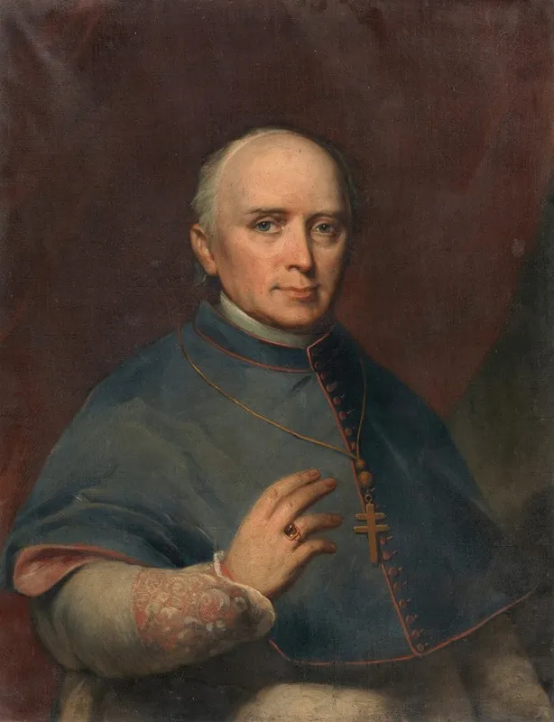 Portrait Of Daniel Murray Archbishop Of Dublin Wall Art by Nicholas Joseph Crowley - High-Resolution Digital Print