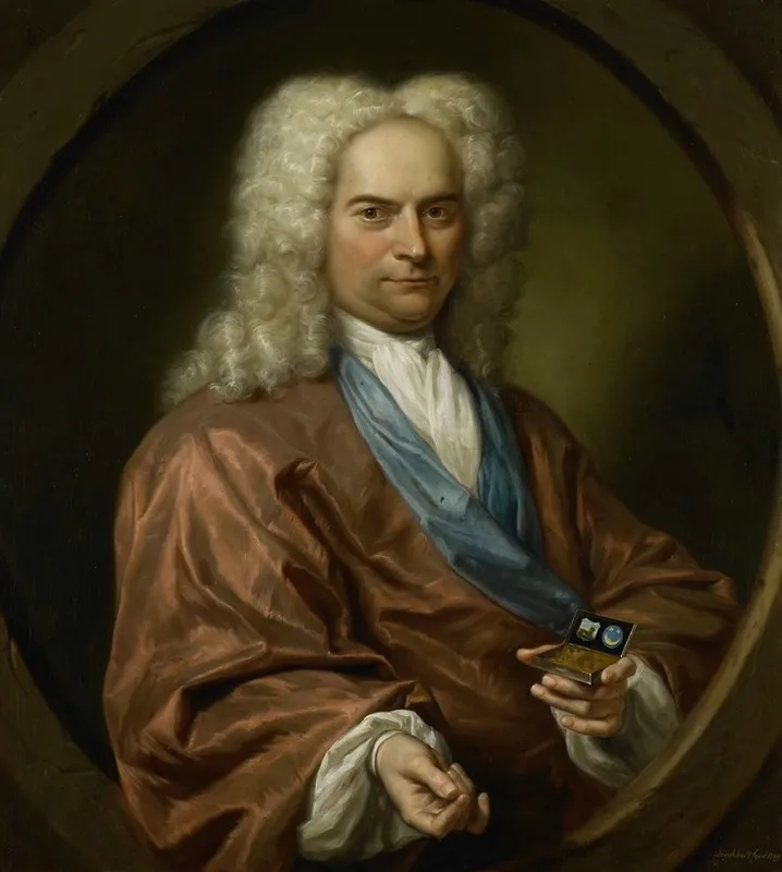 Portrait Of David Leeuw 1682 1755 Mennonite Draper Wall Art by Jan Maurits Quinkhard - High-Resolution Digital Print