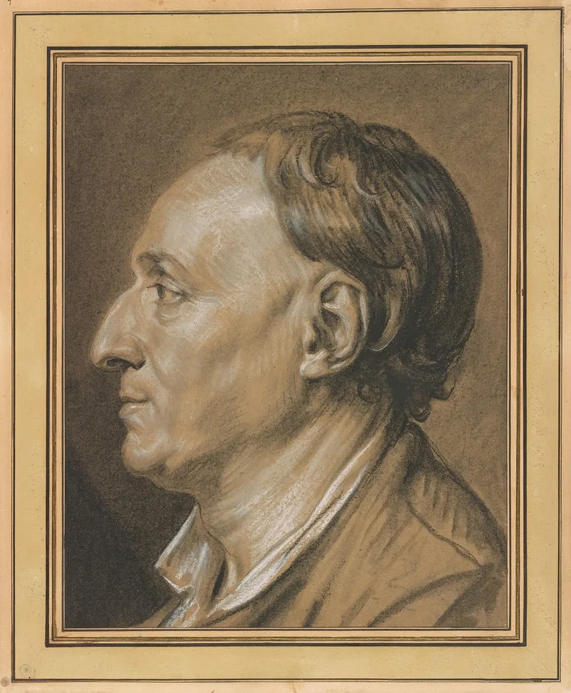 Portrait Of Denis Diderot 1713 1784 Wall Art by Jean-Baptiste Greuze - High-Resolution Digital Print