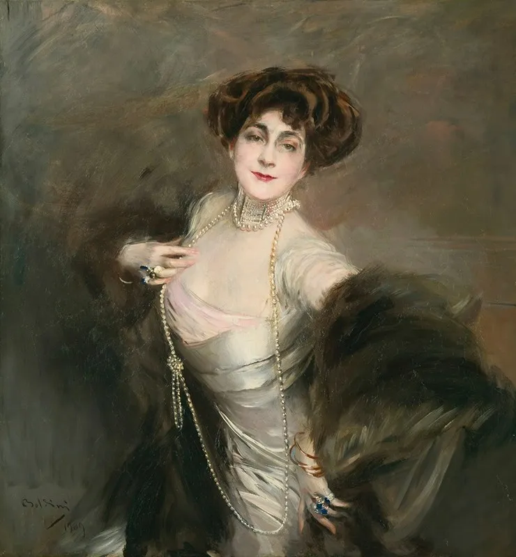 Portrait Of Diaz Albertini Wall Art by Giovanni Boldini - High-Resolution Digital Print