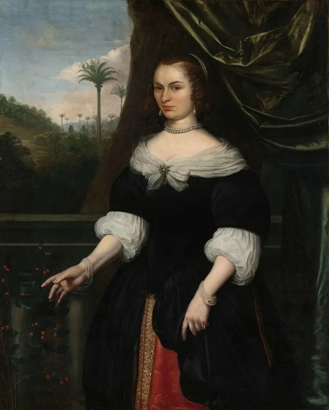 Portrait Of Dina Lems Wife Of Jan Valckenburgh