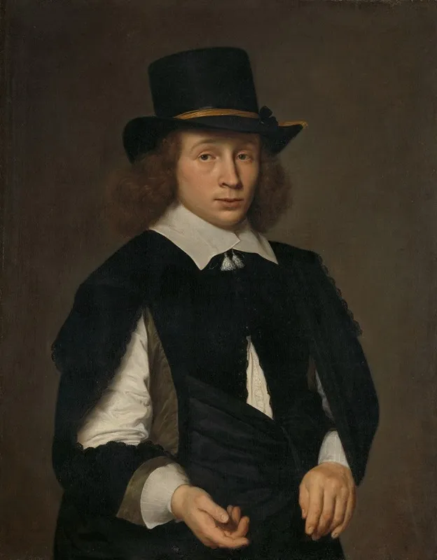 Portrait Of Dirck Hendrick Meulenaer Wall Art by Paulus Hennekyn - High-Resolution Digital Print
