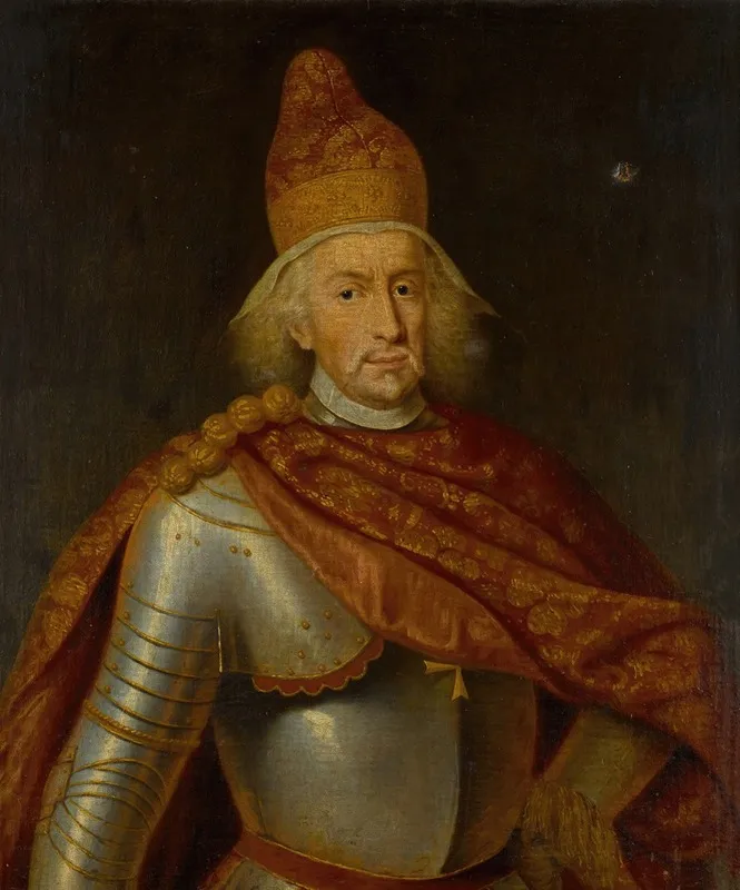 Portrait Of Doge Francesco Morosini 1619 1694 Wall Art by Giovanni Carboncino - High-Resolution Digital Print