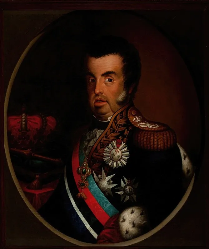 Portrait Of Dom Joao Vi Wall Art by Simplício Rodrigues de Sá - High-Resolution Digital Print