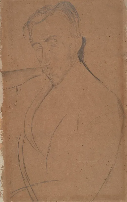 Portrait Of Donato Frisia Wall Art by Amedeo Modigliani - High-Resolution Digital Print