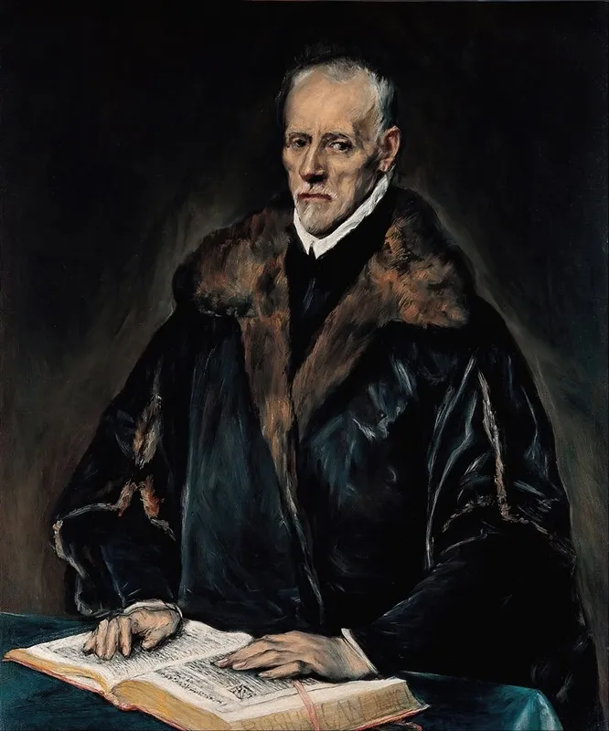Portrait Of Dr Francisco De Pisa Wall Art by El Greco (Domenikos Theotokopoulos) - High-Resolution Digital Print