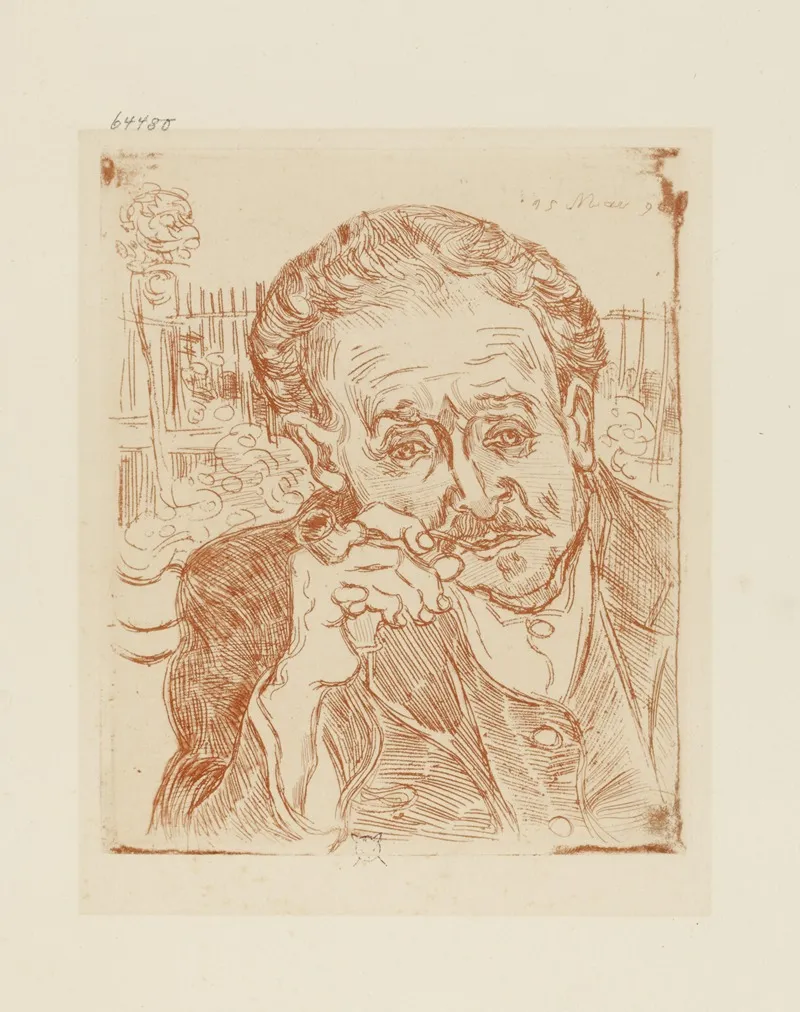 Portrait Of Dr Gachet 2 Wall Art by Vincent van Gogh - High-Resolution Digital Print