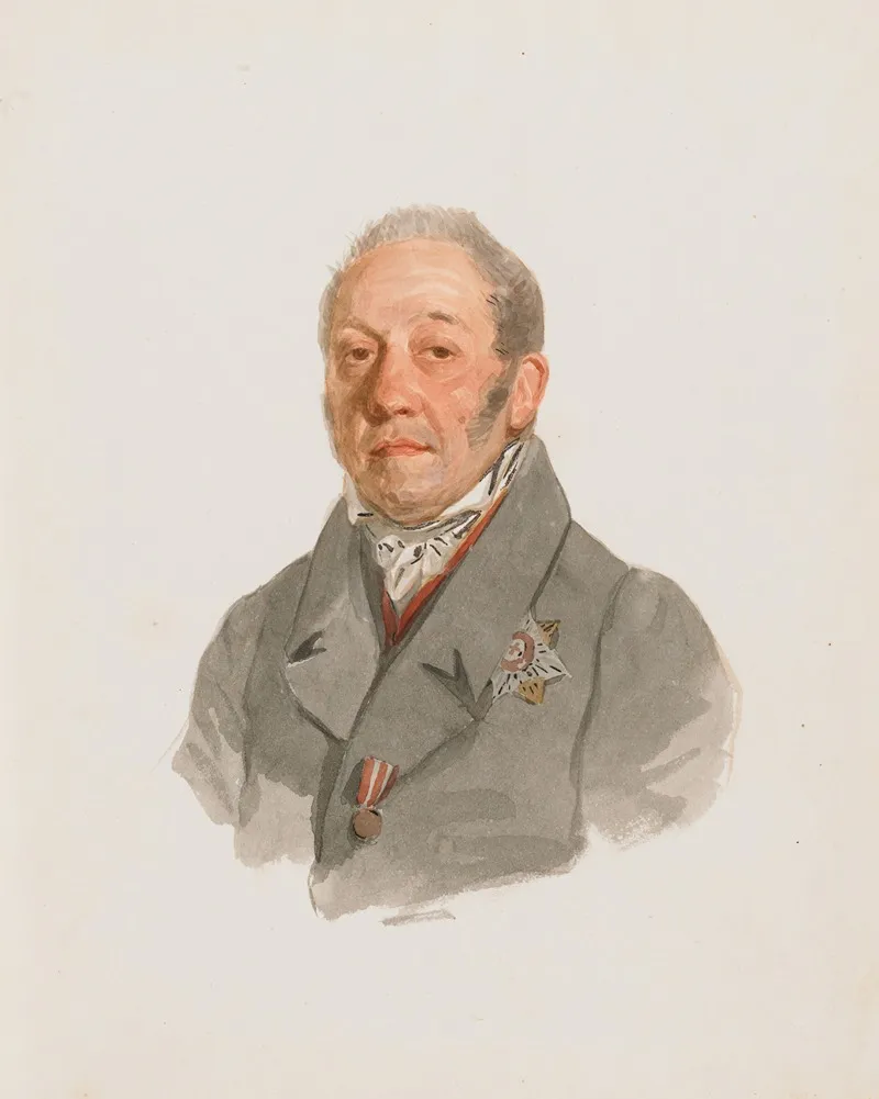 Portrait Of Dr Leighton Wall Art by Henry Bonaventure Monnier - High-Resolution Digital Print