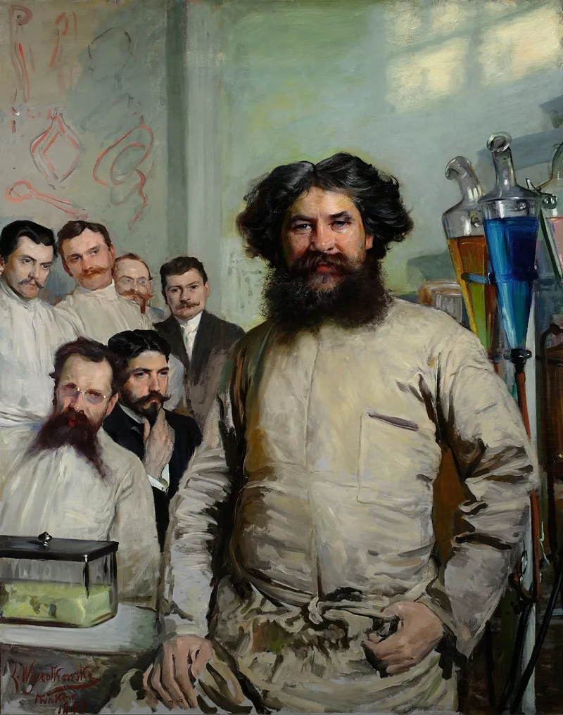 Portrait Of Dr Ludwik Rydygier With Assistants