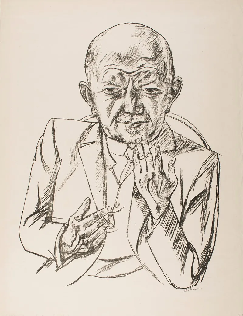 Portrait Of Dr Weidner Wall Art by Max Beckmann - High-Resolution Digital Print
