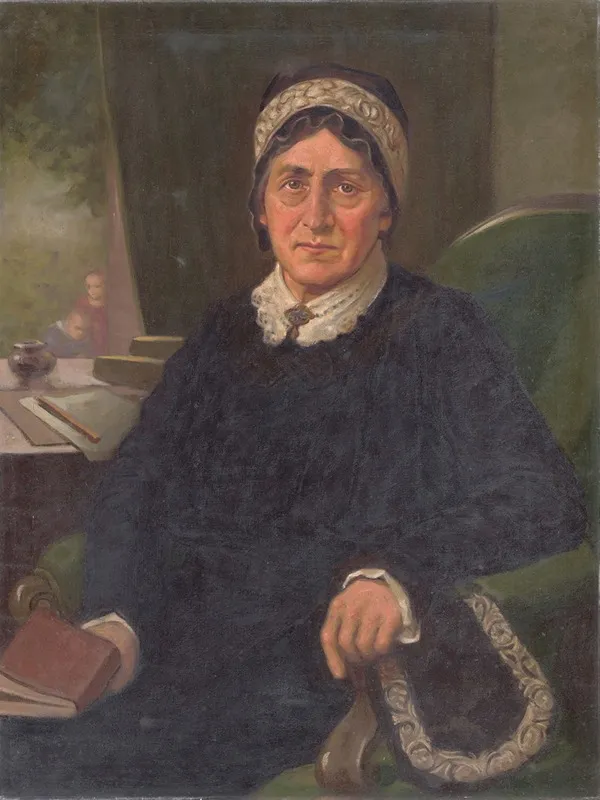 Portrait Of E M Soltesova Wall Art by Milan Thomka Mitrovský - High-Resolution Digital Print