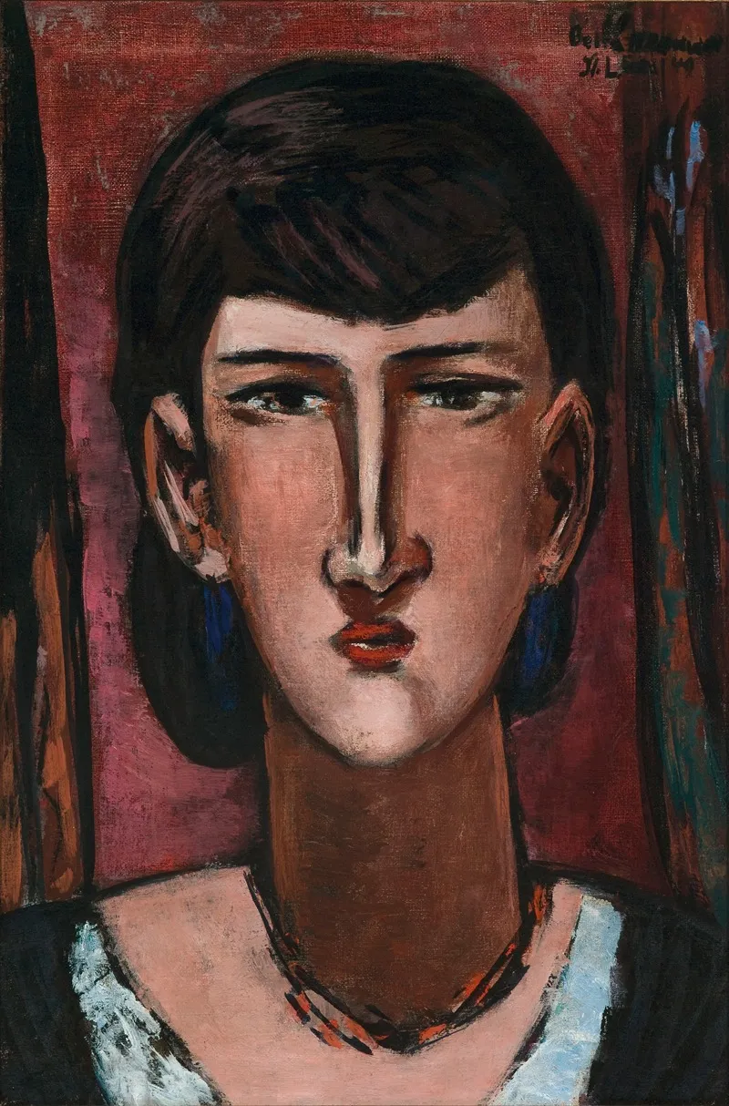Portrait Of Edie Rickey Wall Art by Max Beckmann - High-Resolution Digital Print