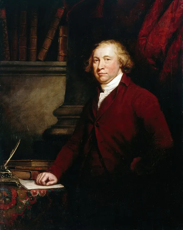 Portrait Of Edmund Burke 1729 1797 Statesman Orator And Writer