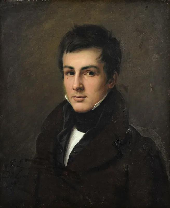 Portrait Of Edouard Bertin Wall Art by Pierre-Louis De Laval - High-Resolution Digital Print