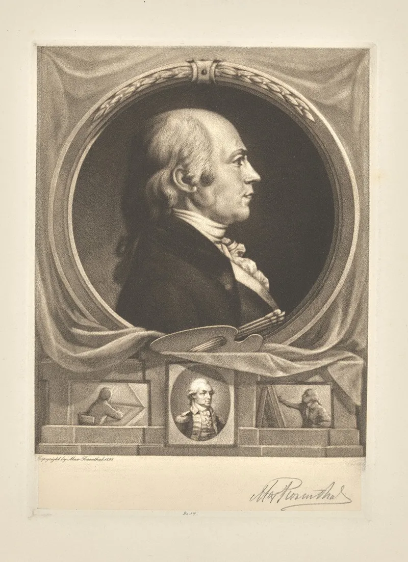 Portrait Of Edward Savage Wall Art by Max Rosenthal - High-Resolution Digital Print