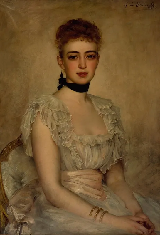 Portrait Of Eleanor Garnier Hewitt Wall Art by Antonia de Bañuelos-Thorndike - High-Resolution Digital Print
