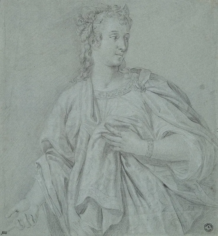 Portrait Of Elia Petina Wife Of Claudius Wall Art by After Marcus Christoph Sadeler - High-Resolution Digital Print