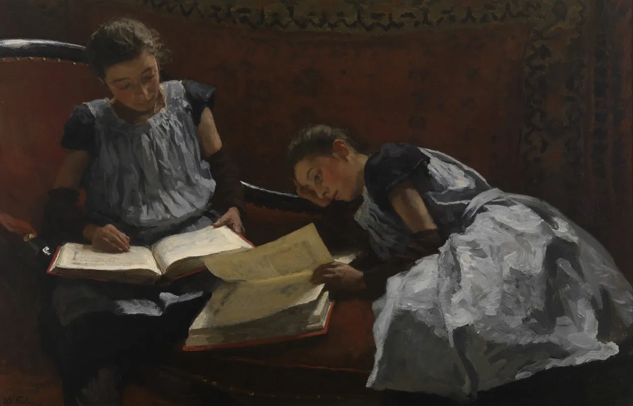 Portrait Of Elisabeth Caroline Arntzenius 1881 1936 And Dora Wilhelmina Arntzenius 1882 1956