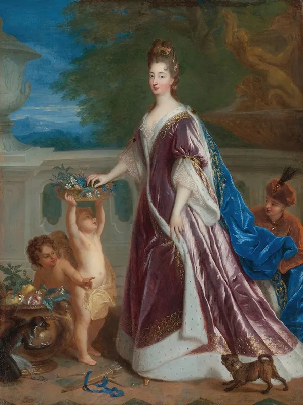 Portrait Of Elisabeth Charlotte De Baviere The Princess Palatine