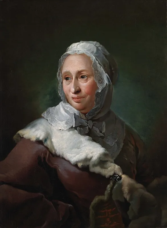 Portrait Of Elisabeth Marie Fabritius Nee Dabbestee Wall Art by Carl Gustaf Pilo - High-Resolution Digital Print