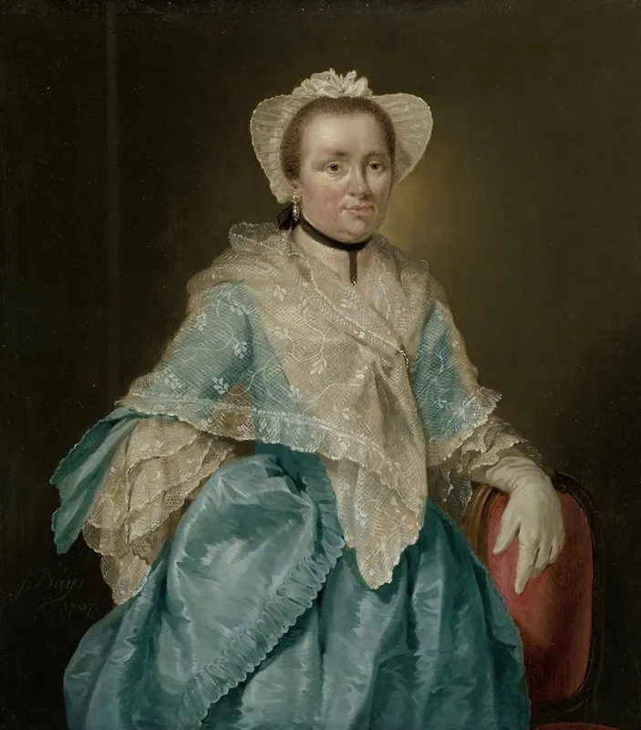 Portrait Of Elisabeth Troost 1730 1790 Wall Art by Jacobus Buys - High-Resolution Digital Print