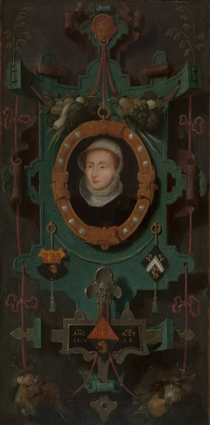 Portrait Of Elisabeth Van Male Wall Art by Pieter Pourbus - High-Resolution Digital Print