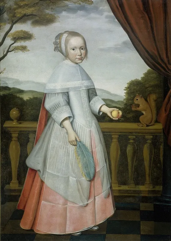 Portrait Of Elisabeth Van Oosten 1660 1714 As A Child Wall Art by Willem Jansz. Ploy - High-Resolution Digital Print