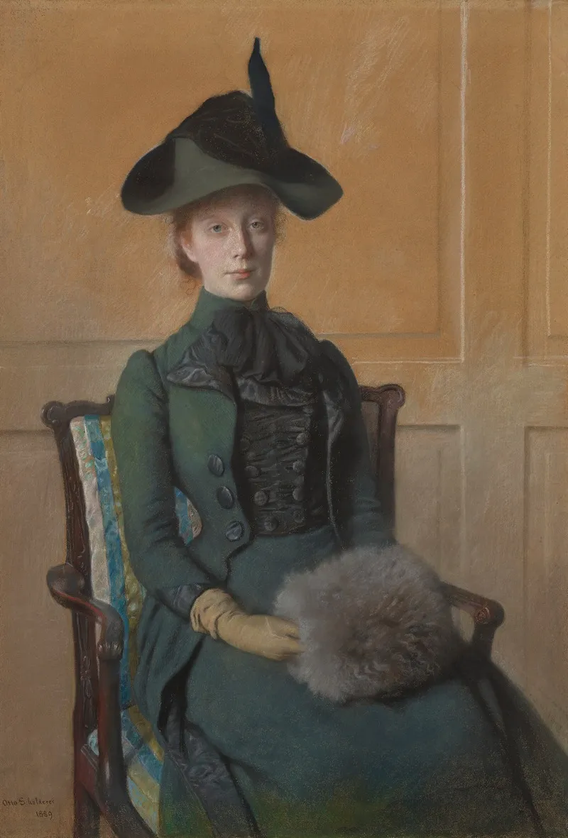 Portrait Of Elizabeth Bruel Seated With Her Hands In A Muff