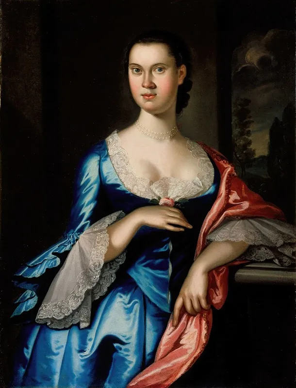 Portrait Of Elizabeth Chew Smith Wall Art by John Hesselius - High-Resolution Digital Print