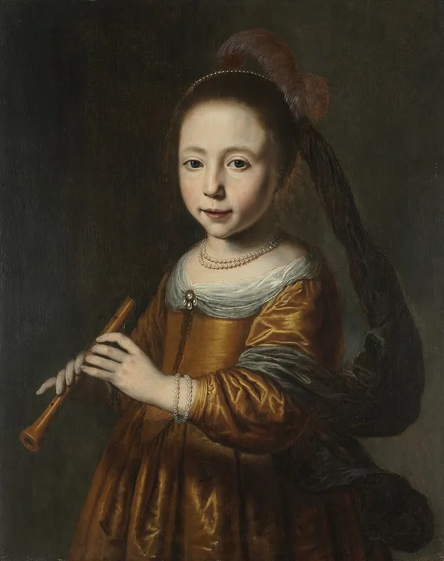 Portrait Of Elizabeth Spiegel Wall Art by Dirck Dircksz. van Santvoort - High-Resolution Digital Print