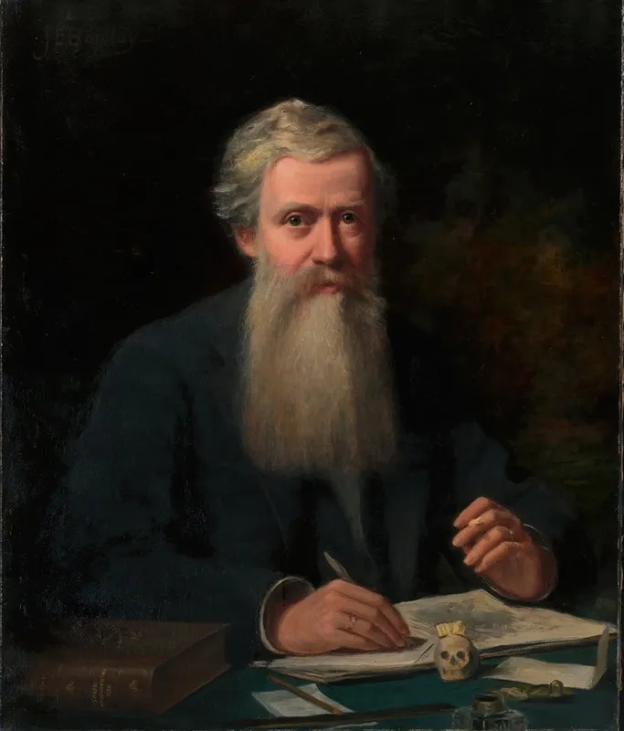 Portrait Of Elliot Coues Wall Art by James Edward Barclay - High-Resolution Digital Print