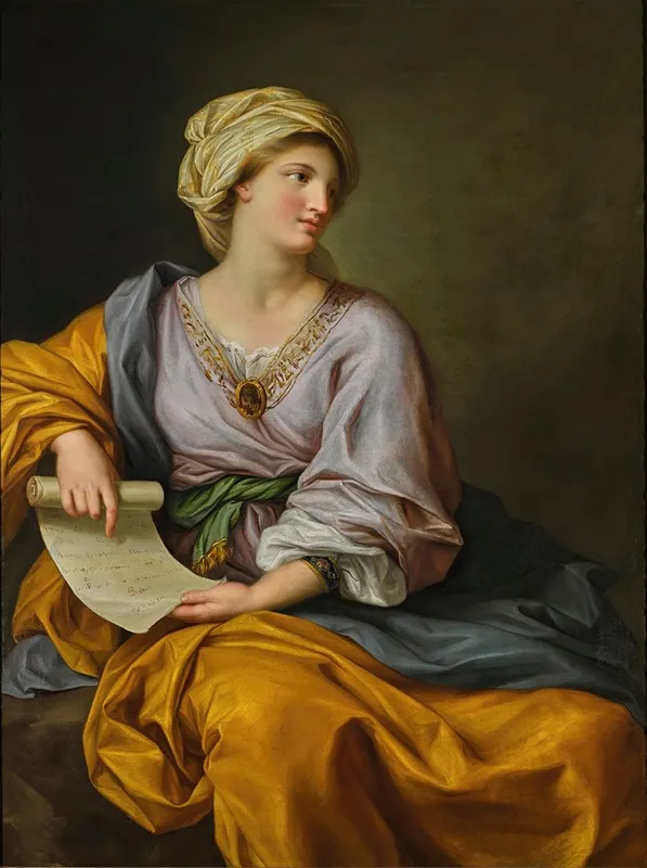 Portrait Of Emma Hamilton As A Sibyl Wall Art by Gavin Hamilton - High-Resolution Digital Print