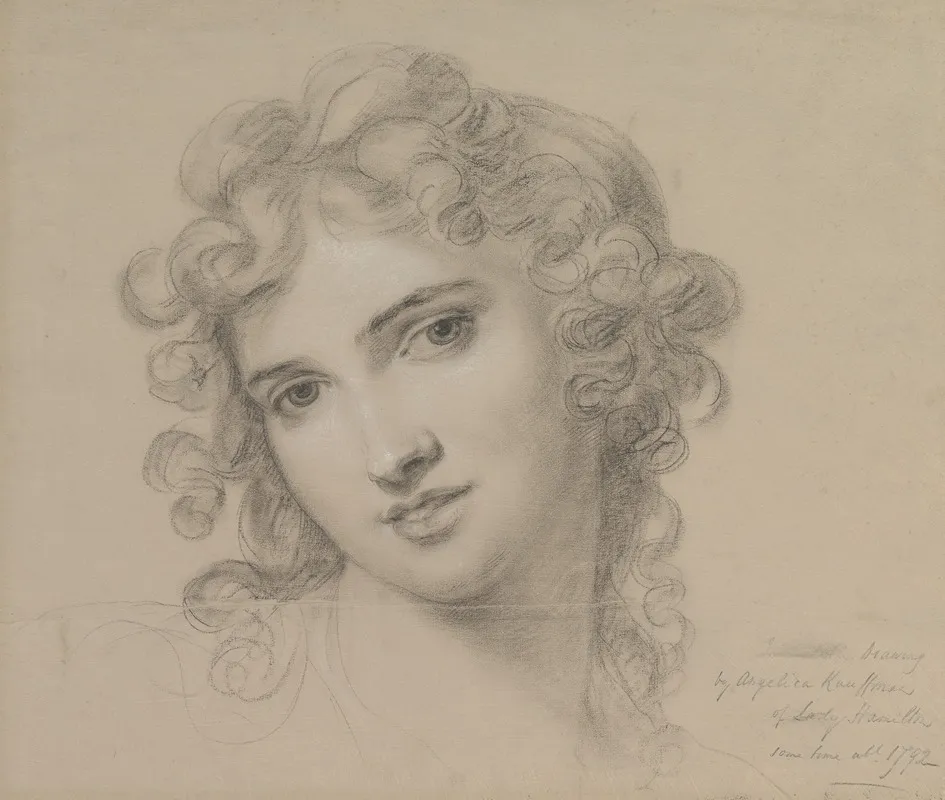 Portrait Of Emma Hamilton Wall Art by Angelica Kauffmann - High-Resolution Digital Print