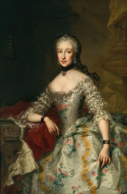 Portrait Of Empress Maria Ludovica Grand Duchess Of Tuscany Infanta Of Spain 1745 1792 Wall Art by Johann Nepomuk Steiner - High-Resolution Digital Print