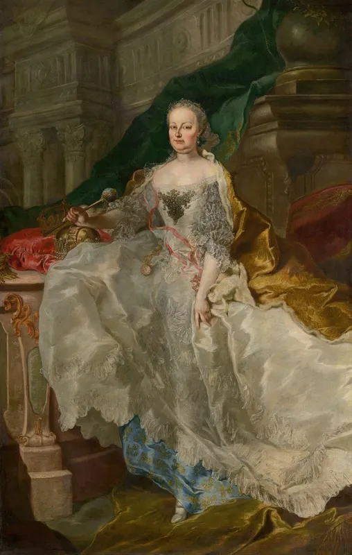 Portrait Of Empress Maria Theresa Wall Art by Franz Anton Palko - High-Resolution Digital Print