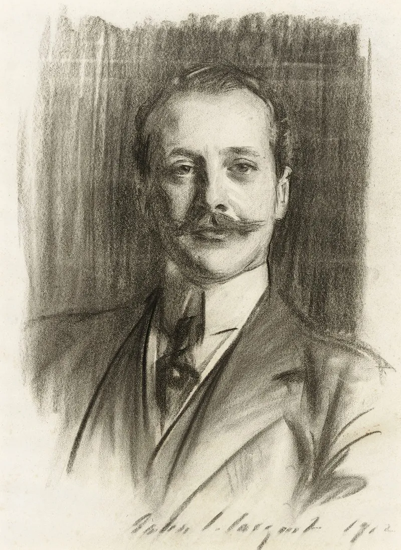 Portrait Of Eric Spencer Fitzwilliam The 9th Earl Fitzwilliam Wall Art by John Singer Sargent - High-Resolution Digital Print