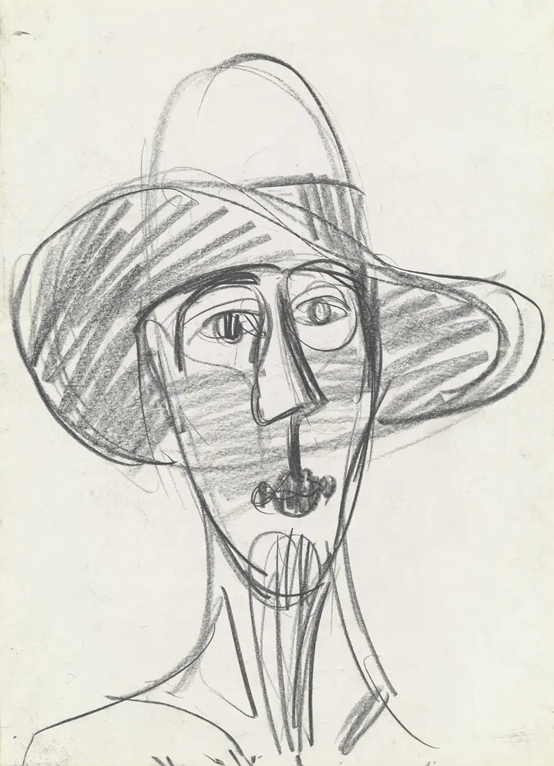 Portrait Of Ester Haufler 2 Wall Art by Ernst Ludwig Kirchner - High-Resolution Digital Print