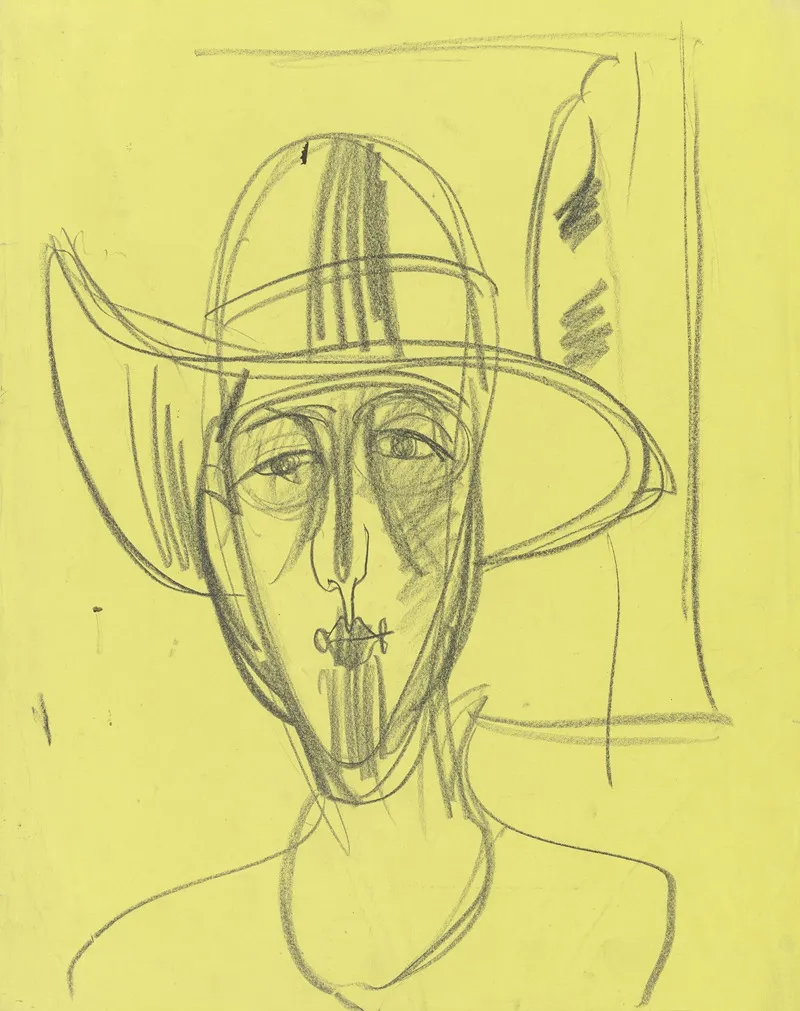 Portrait Of Ester Haufler Wall Art by Ernst Ludwig Kirchner - High-Resolution Digital Print