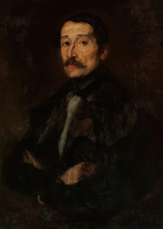 Portrait Of Eustachy Wasowicz Wall Art by Piotr Michałowski - High-Resolution Digital Print