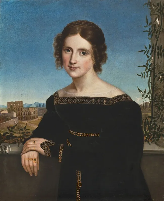Portrait Of Fanny Caspers Wall Art by Louise Seidler - High-Resolution Digital Print
