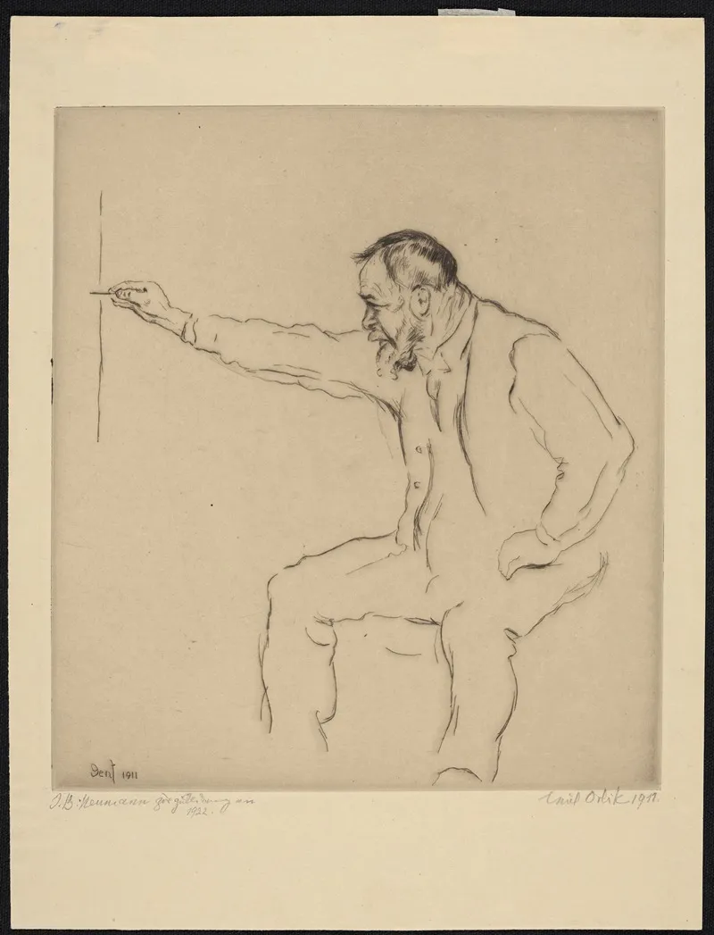 Portrait Of Ferdinand Hodler 2 Wall Art by Hans Thoma - High-Resolution Digital Print