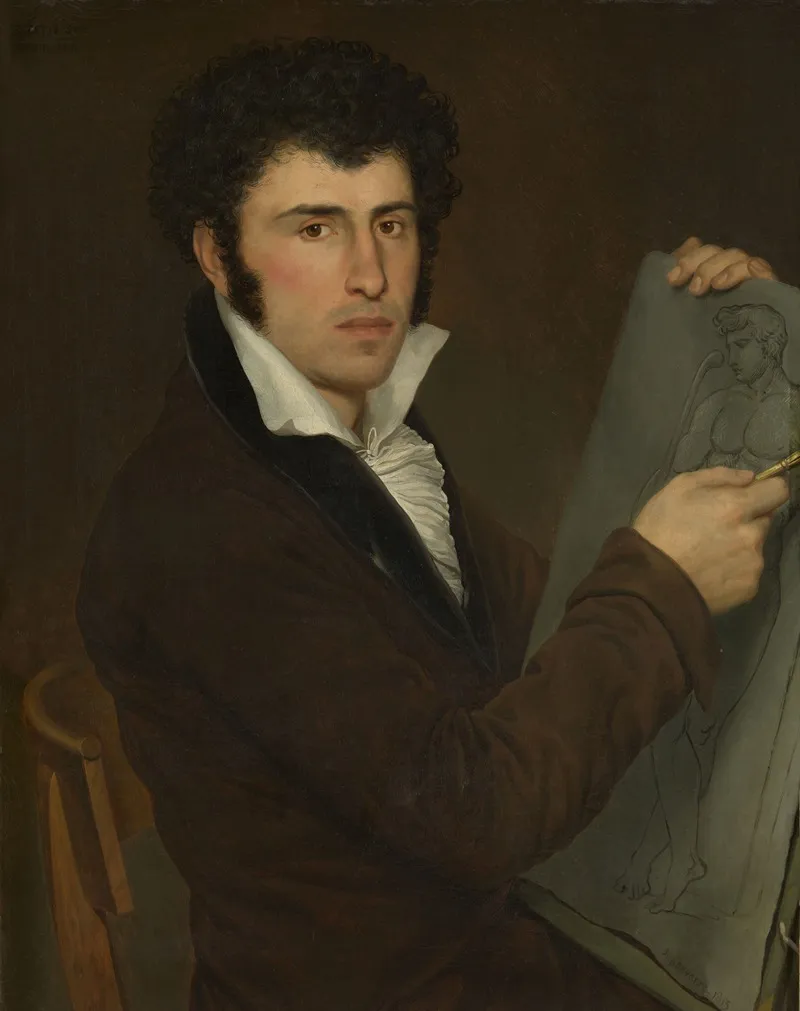 Portrait Of Filips Jacob Van Houtte Wall Art by Joseph Denis Odevaere - High-Resolution Digital Print