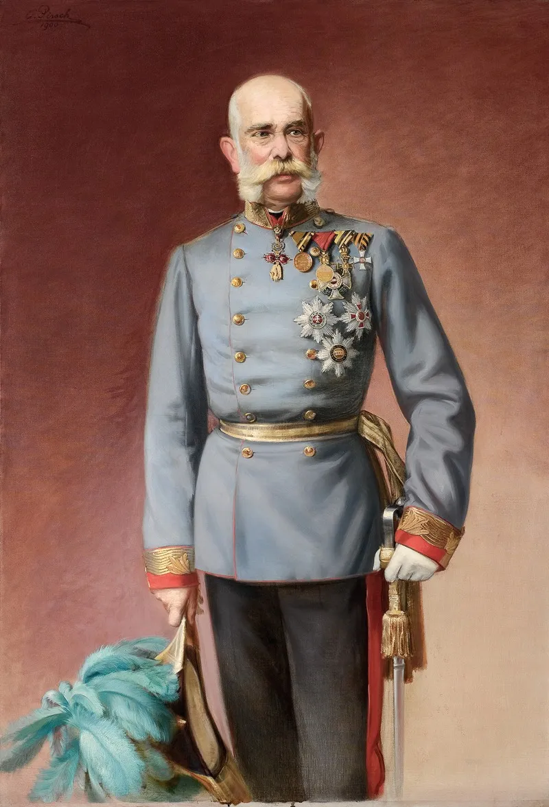 Portrait Of Franz Joseph I Wall Art by Adolf Pirsch - High-Resolution Digital Print