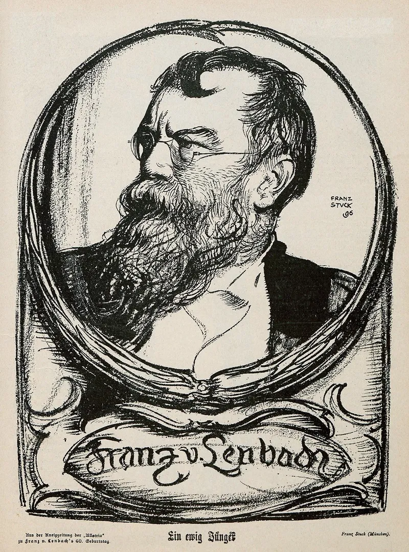 Portrait Of Franz Von Lenbach Wall Art by Franz von Stuck - High-Resolution Digital Print