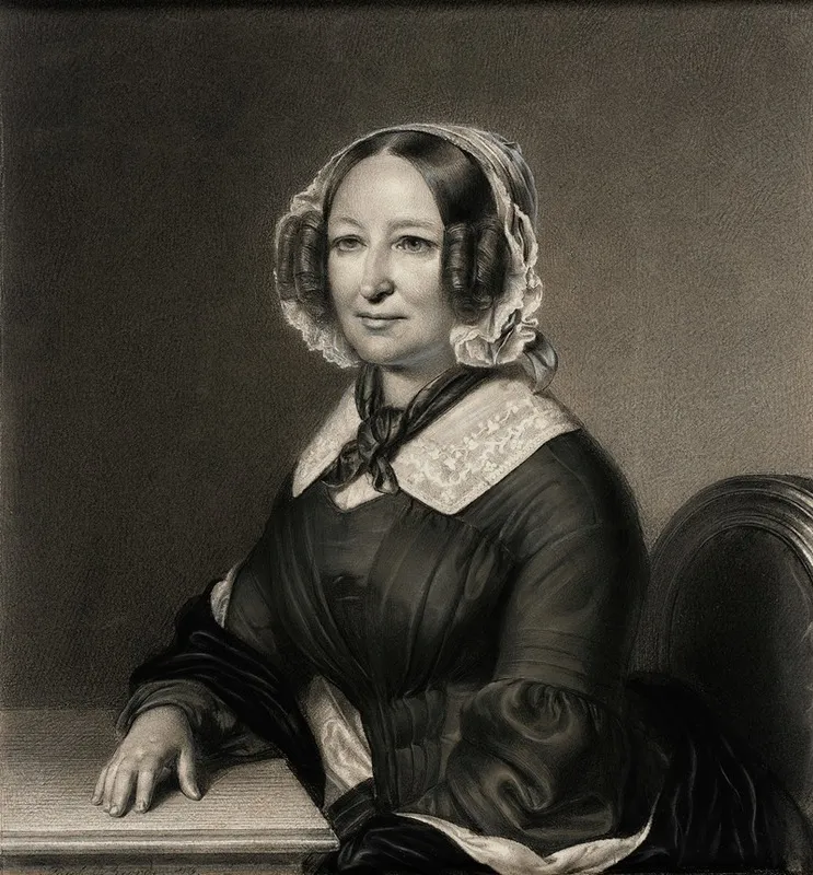 Portrait Of Frau Geheimrathin Karsten Wall Art by Paul Bürde - High-Resolution Digital Print
