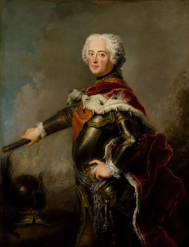 Portrait Of Frederick Ii Of Prussia 1712 1786 Wall Art by Antoine Pesne - High-Resolution Digital Print