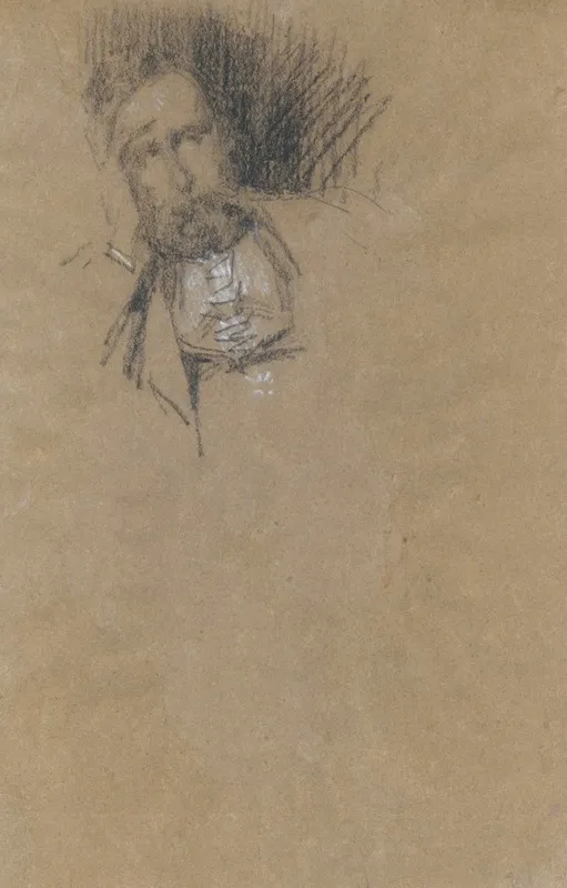 Portrait Of Frederick R Leyland Wall Art by James Abbott McNeill Whistler - High-Resolution Digital Print