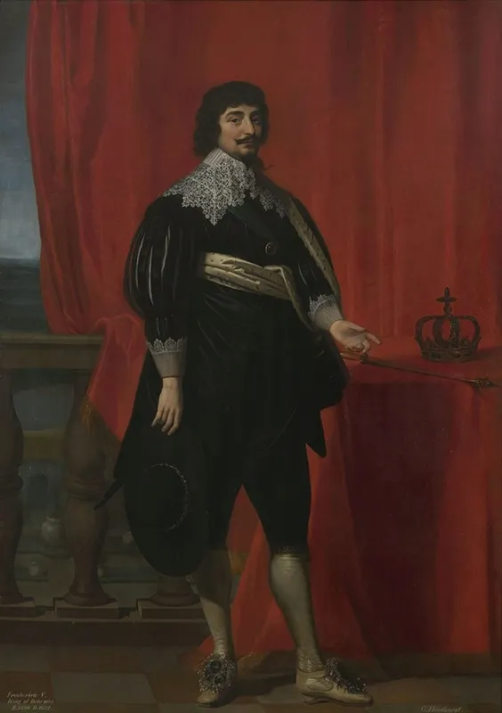 Portrait Of Frederick V King Of Bohemia 1596 1632 Wall Art by Gerard van Honthorst - High-Resolution Digital Print