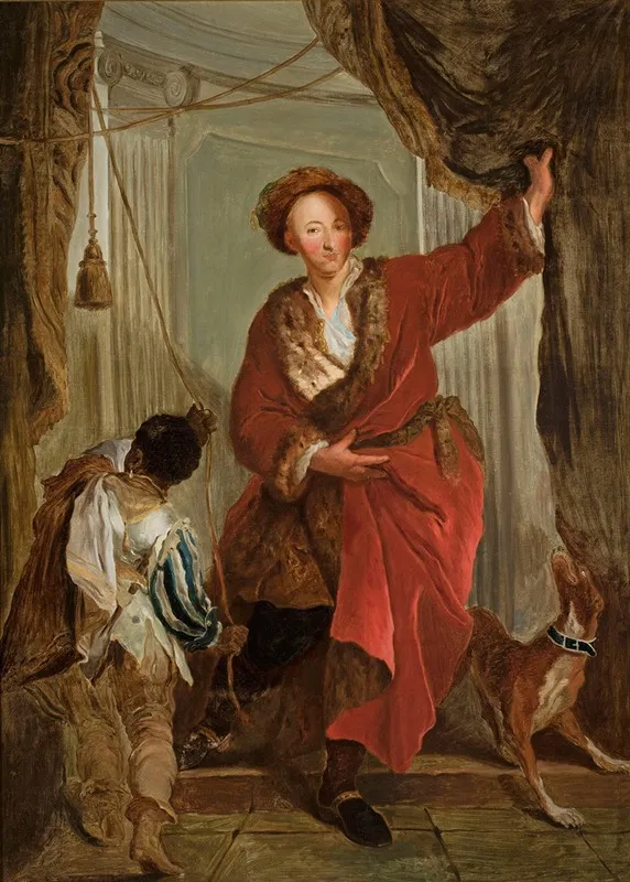 Portrait Of Friedrich Ernst Von Knyphausen 1678 1731 Wall Art by Antoine Pesne - High-Resolution Digital Print